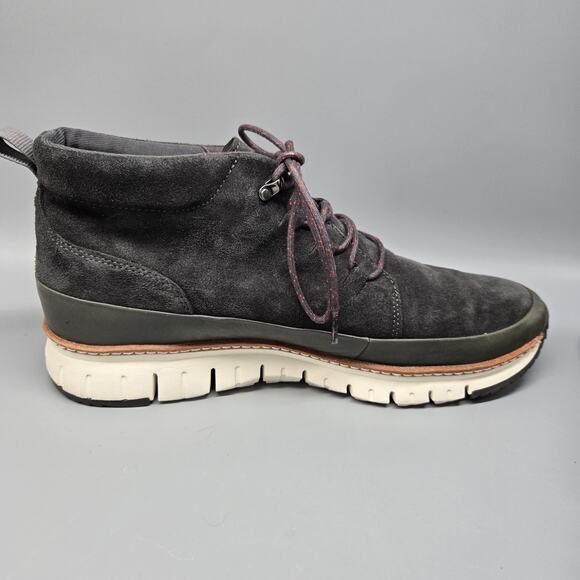 COLE HAAN GRAND SPORT RUGGED CHUKKA SUEDE BOOTS GREEN GREY SHOES MEN'S US 12 M - Picture 7 of 11